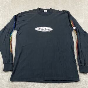 VTG 90s Billabong Shirt Mens L Black Skater Beach Surf 90s Coastal Grunge